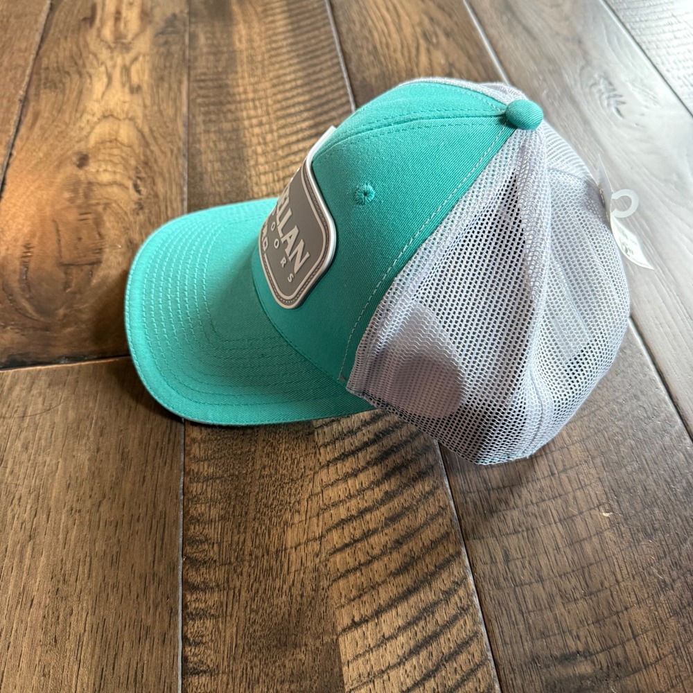 Magellan Outdoors NWT Pro Trucker Hat Turquoise White Mesh Snapback Baseball Cap - Picture 4 of 4